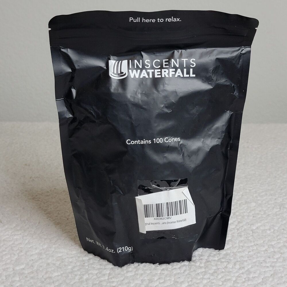 Inscents Waterfall 100 Cones 6 Assorted Scents 7.4 oz 210 Grams New Sealed